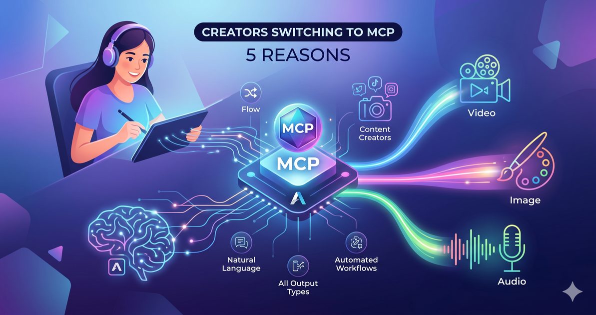 5 Reasons Creators Are Switching to MCP for AI Video, Image, and Audio Generation